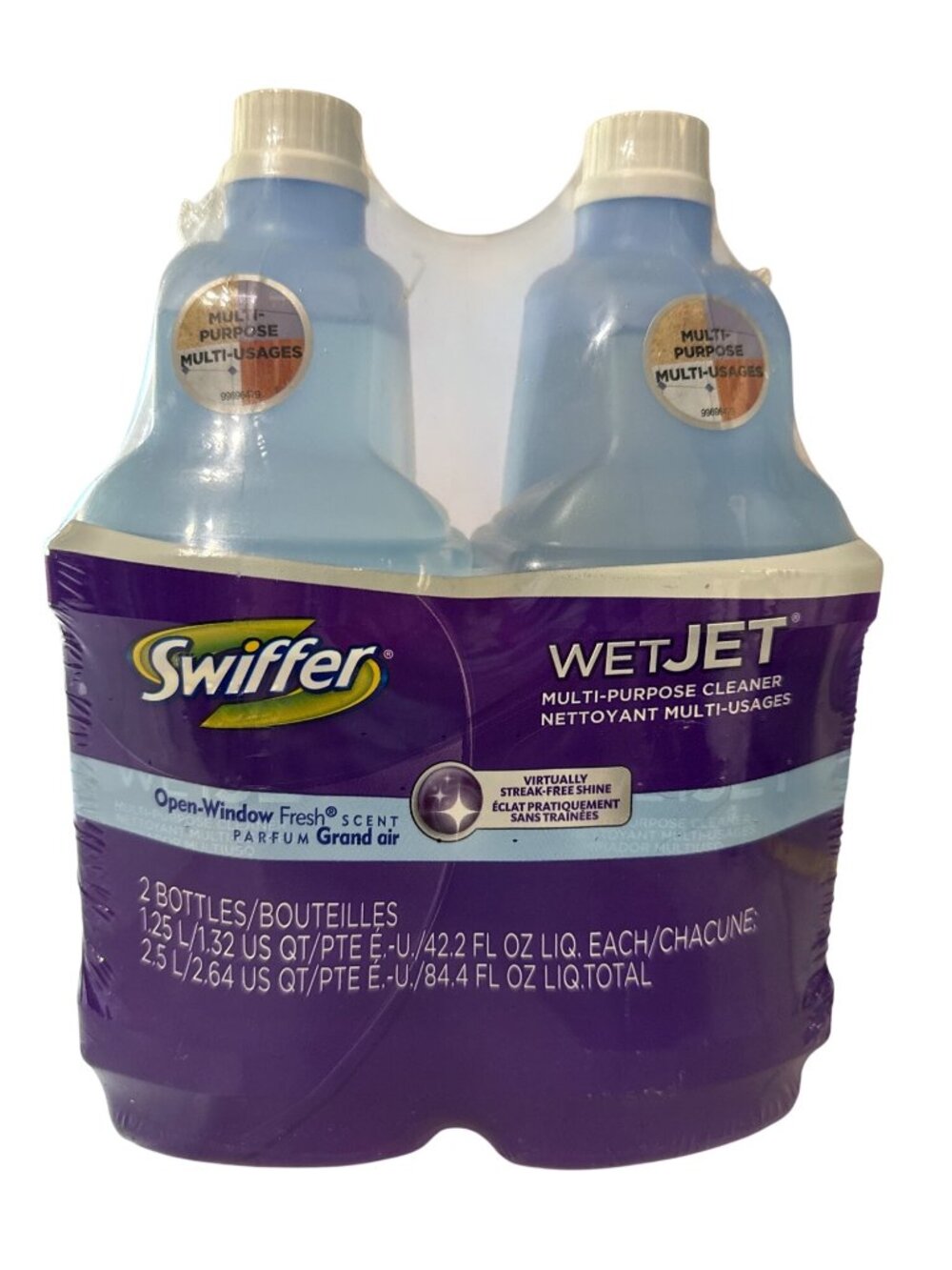 Swiffer WetJet Multi-Purpose Cleaner Refill Open-Window Fresh Scent 2 Pk SEALED